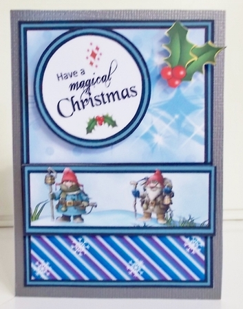 Diagonal pop-out Frosty friends by Pam Stubley