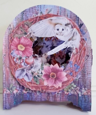 Autumn Splendour 1 Behind the Door Tunnel Card by Pam Stubley