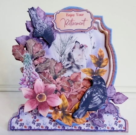 Autumn Splendour 1A Shaped 6x6 Card & Envelope Kit by Pam Stubley