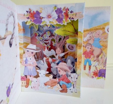 Life is Better on the Farm  Storybook Pop Up Tunnel Card & Envelope Kit by Pam Stubley