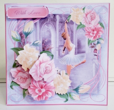 Ballet Dancer - Decoupage Card Mini Kit by Pam Stubley