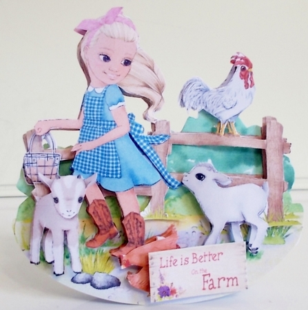 Life is Better on the Farm 1 Rocker Card Mini Kit by Pam Stubley