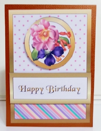 Diagonal pop-out Summer blooms by Pam Stubley