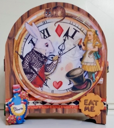 Down the Rabbit Hole with Alice Behind the Door Tunnel Card by Pam Stubley