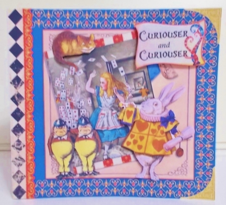 Through the Mirror to Wonderland  Storybook Pop Up Tunnel Card & Envelope Kit by Pam Stubley