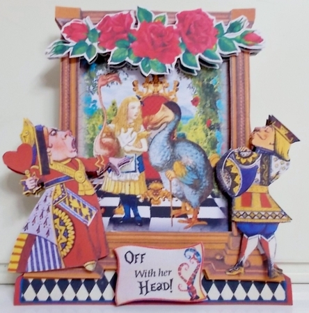 Through the Mirror to Wonderland 1 Shaped 6x6 Card & Envelope Kit by Pam Stubley