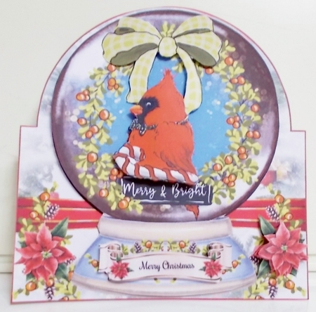 Merry & Bright Snow Globe 03 Shaped Mini Page Kit by Pam Stubley