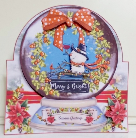 Merry & Bright Snow Globe 05 Shaped Mini Page Kit by Pam Stubley