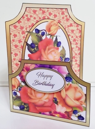 Cutaway Roses & berries by Pam Stubley