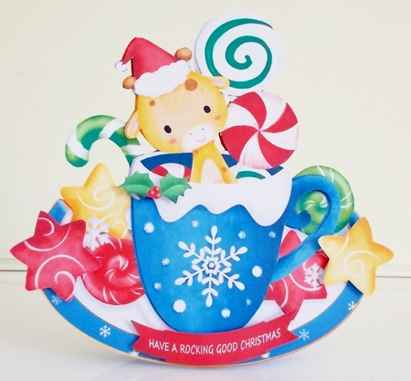 Sweet Rocking Christmas Animals #1 by Pam Stubley