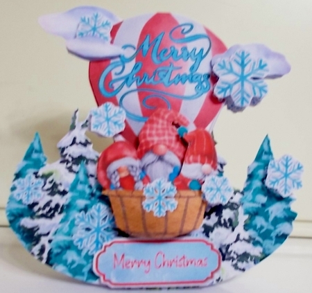 Driving Gnome for Christmas 2 Rocker Card Mini Kit by Pam Stubley