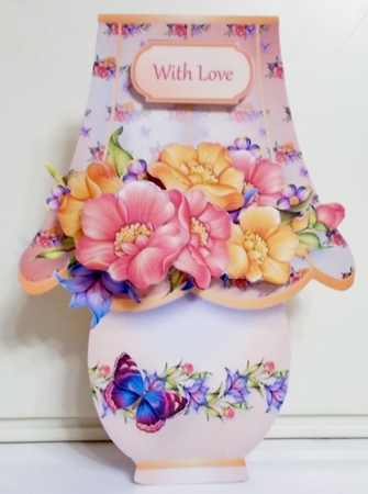 Colourful Blooms - Lamp Card Mini Kit by Pam Stubley