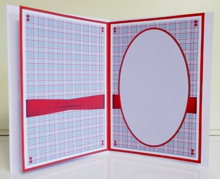 A5 Happy Santa Blank Insert  by Pam Stubley