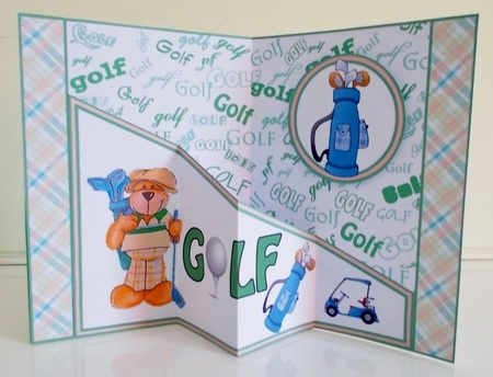 Diagonal pop-out Golf by Pam Stubley