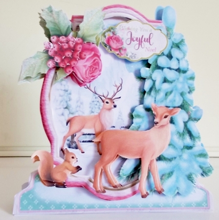 Joyful Noel 1 Shaped 6x6 Card & Envelope Kit by Pam Stubley