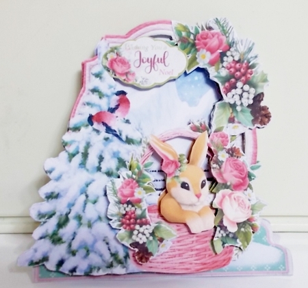 Joyful Noel 2 Shaped 6x6 Card & Envelope Kit by Pam Stubley