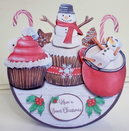 CHRISTMAS TREATS rocker card by Pam Stubley
