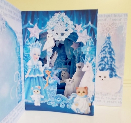Queen of Ice  Storybook Pop Up Tunnel Card & Envelope Kit by Pam Stubley