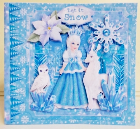 Queen of Ice  Storybook Pop Up Tunnel Card & Envelope Kit by Pam Stubley