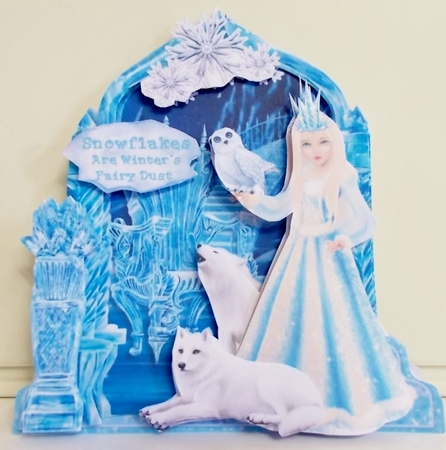 Queen of Ice 2 Shaped 6x6 Card & Envelope Kit by Pam Stubley
