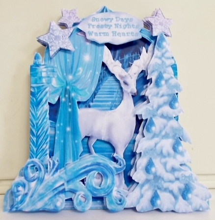Queen of Ice 3 Shaped 6x6 Card & Envelope Kit by Pam Stubley