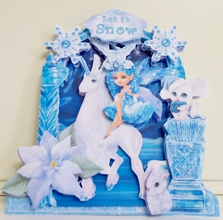 Queen of Ice 4 Shaped 6x6 Card & Envelope Kit by Pam Stubley