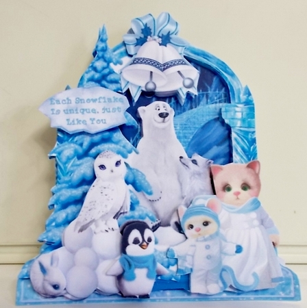 Queen of Ice 5 Shaped 6x6 Card & Envelope Kit by Pam Stubley
