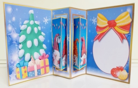 Gnomes for Christmas - Interlocking card by Pam Stubley