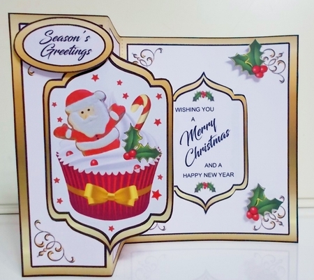 FB Santa cupcake  by Pam Stubley