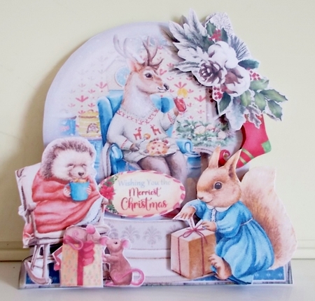 Christmas in Bracken Wood 2A Shaped 6x6 Card & Envelope Kit by Pam Stubley