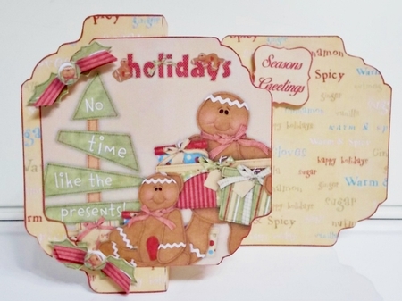 Ginger Bread Men Fold Back Mini Kit#6    by Pam Stubley