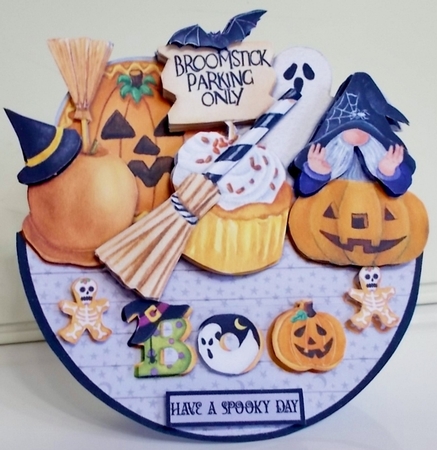 HALLOWEEN GOODIES rocker card by Pam Stubley