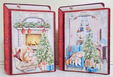 Cute Christmas Book Bumper Mini Page Kits by Pam Stubley