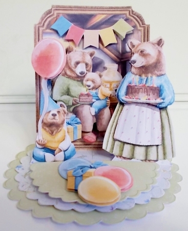 Bracken Wood 4 Triple Easel Card Kit by Pam Stubley