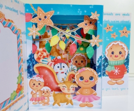 Baking Spirits Bright 1 Storybook Tunnel Card by Pam Stubley