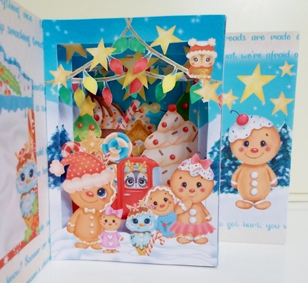 Baking Spirits Bright 2 Storybook Tunnel Card by Pam Stubley