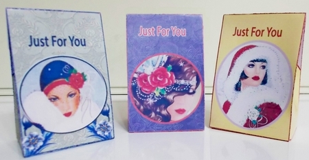 3 Gorgeous Gift Sacks-Just For You - Vintage Ladies 1 by Pam Stubley