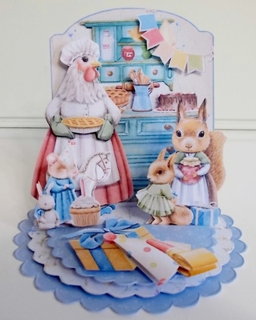 Bracken Wood 8 Triple Easel Card Kit by Pam Stubley