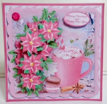 A Christmas Treat - Decoupage Card Mini Kit by Pam Stubley