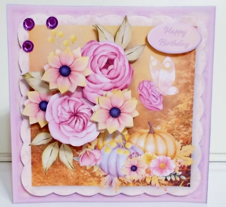 Autumn Delights - Decoupage Card Mini Kit by Pam Stubley