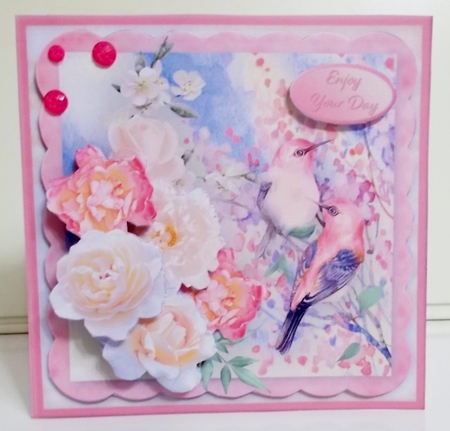Two Little Birds - Decoupage Card Mini Kit by Pam Stubley