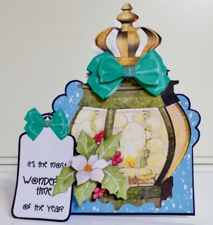 Crown top lantern card by Pam Stubley