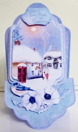 Tales of Winter 1B - Upright Z-fold Tag Card Mini Kit by Pam Stubley