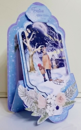 Tales of Winter 2D - Upright Z-fold Tag Card Mini Kit by Pam Stubley