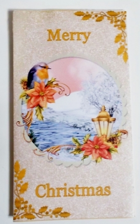Robin framed scene money wallet. by Pam Stubley