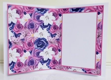 Pink And Purple Floral - Insert by Pam Stubley