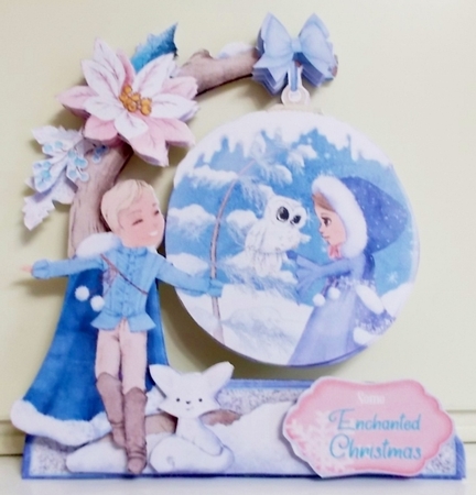 Some Enchanted Christmas 1 Shaped 6x6 Card & Envelope Kit by Pam Stubley