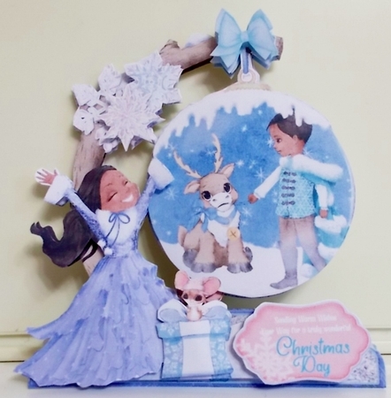Some Enchanted Christmas 2 Shaped 6x6 Card & Envelope Kit by Pam Stubley