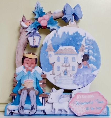 Some Enchanted Christmas 6 Shaped 6x6 Card & Envelope Kit by Pam Stubley