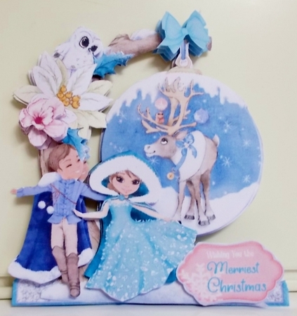 Some Enchanted Christmas 7 Shaped 6x6 Card & Envelope Kit by Pam Stubley